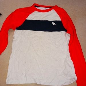 ABERCROMBIE & FITCH KIDS BOYS L/S LOGO MOOSE TEE SHIRT TOP 9 10